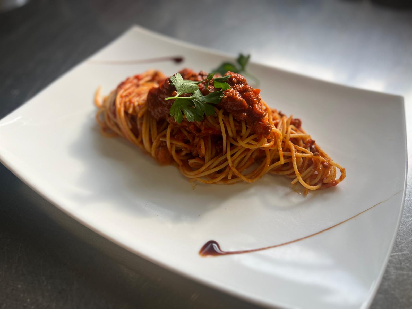 Pasta dish representing the pasta menu