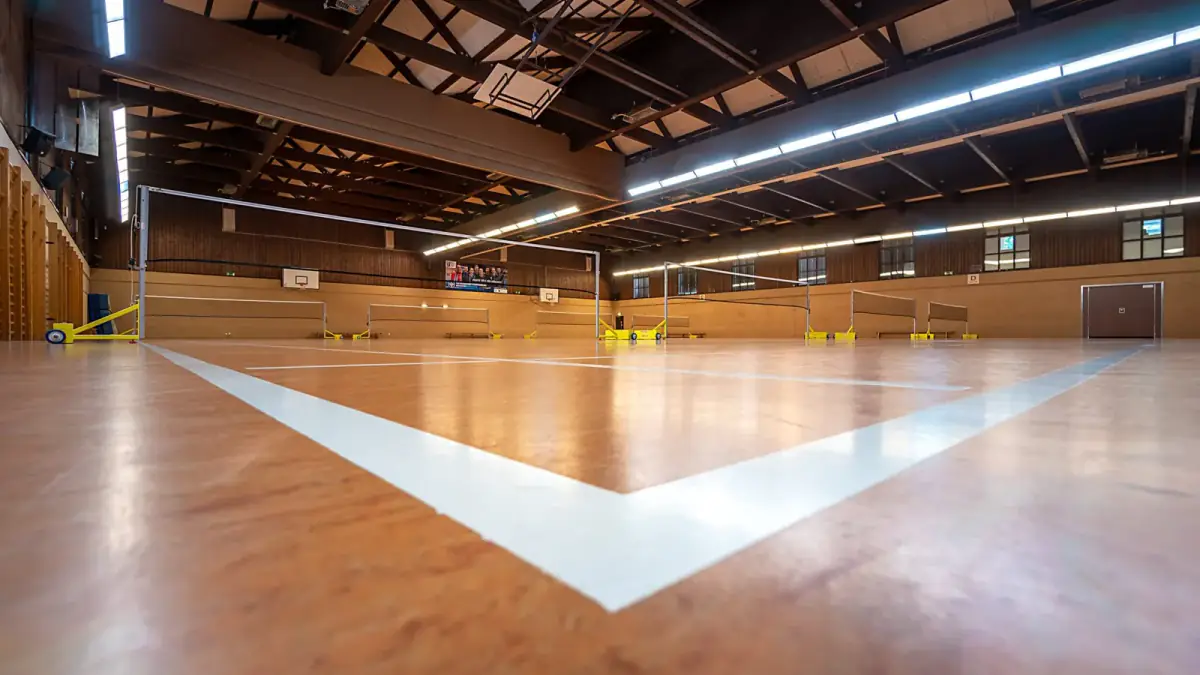 Badminton hall with several courts at Parkclub Nymphenburg